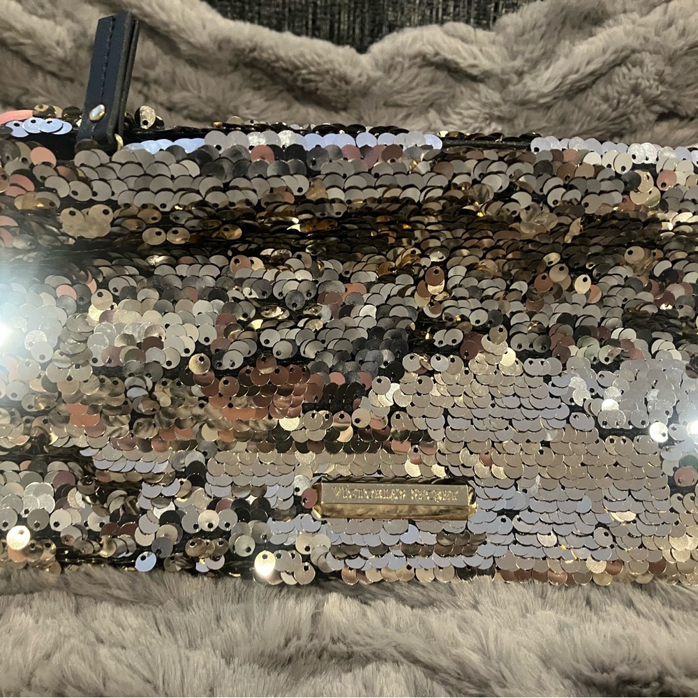 Victoria's Secret Sequin Clutch in Gold and Silver